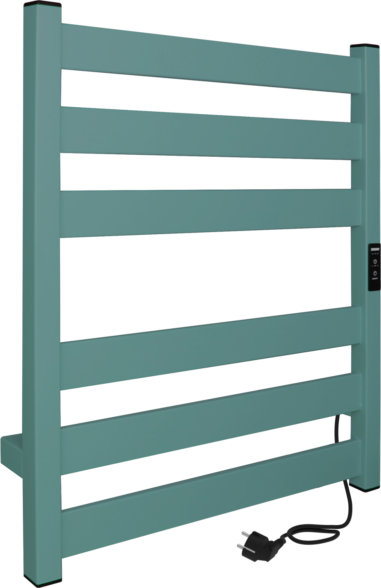 Полотенцесушитель электрический Indigo Oktava Slim 5 бирюзовый - фото №2