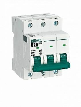 Авт. выкл. 3Р 25А х-ка C ВА-103 6кА DEKraft Schneider Electric