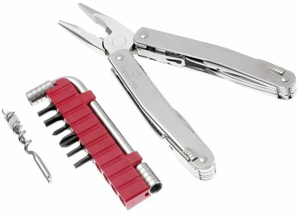 Мультитул VICTORINOX SwissTool Spirit X, 35 функций, серебристый [3.0235.l] - фото №9