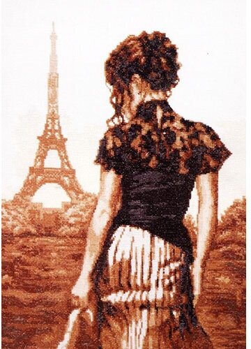 11.002 Набор для вышивания 'Палитра' 'Прогулка по Парижу', 26х36 см