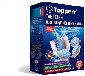 Таблетки для посудомоечной машины Topperr Таблетки в водорастворимой оболочке, 24 шт.