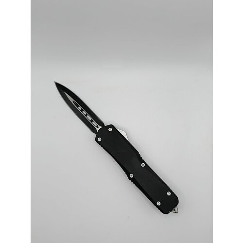Автоматический выкидной нож/односторонняя заточка, черный