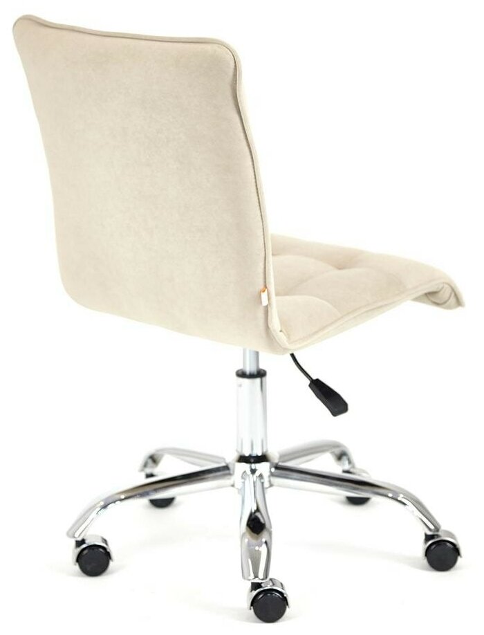 ZERO (Зеро) Кресло компьютерное арт.13502 (флок 7, бежевый) - фотография № 3