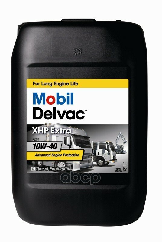 Mobil Масло Моторное Mobil Delvac, 20Л, Xhp Extra 10W-40 10W-40 Mb 228.5/235.27 Man M3277 Volvovds 2/ Vds 3 Scania Ldf-2.