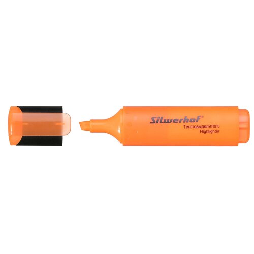 Текстовыделитель Silwerhof Blaze 108036-06 скошенный пиш. наконечник 1-5мм оранжевый картон