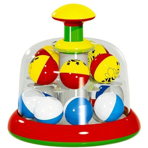 Юла-карусель с шариками, микс развивающие игрушки b toys юла с прыгающими шариками