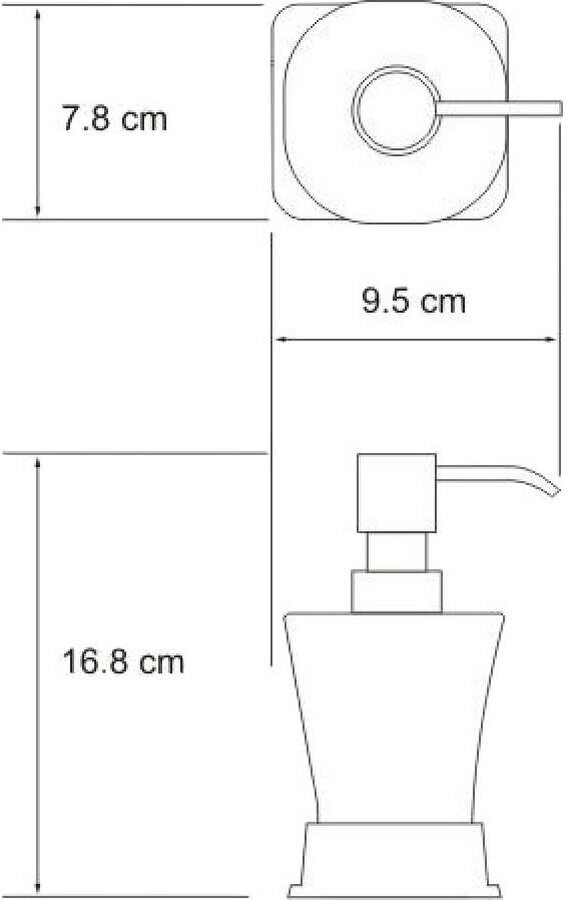 Дозатор для жидкого мыла Wasserkraft Amper K-5499 - фото №7