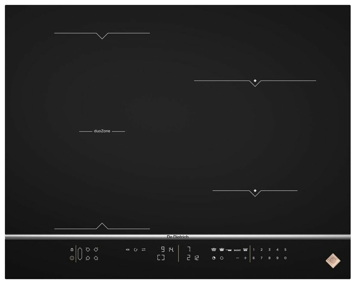 Индукционная варочная панель De Dietrich DPI 7682 X, черный