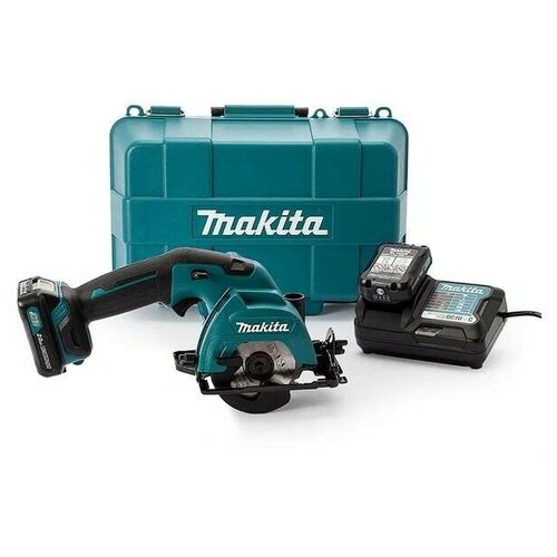 Аккумуляторная дисковая пила по дереву Makita HS301DWAE 85мм (12V, 2 х 2Ah, Li-Ion)