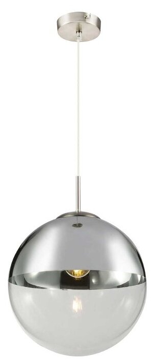Светильник Toplight Glass TL1203H-11CH, E27, 40 Вт, кол-во ламп: 1 шт., цвет: никель