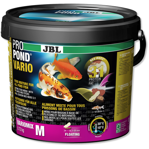Сухой корм для рыб JBL ProPond Vario M, 5.5 л, 720 г