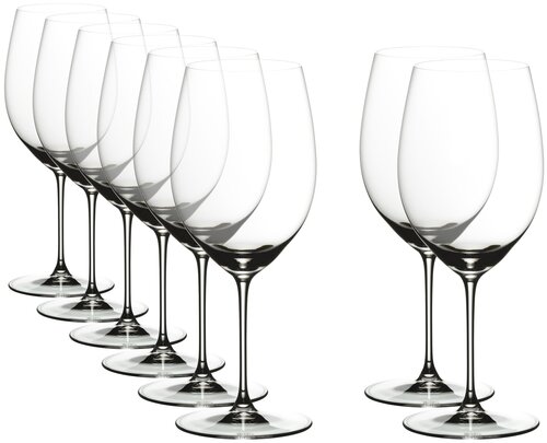 Набор бокалов Riedel Veritas Cabernet/Merlot для вина 7449/0, 625 мл, 8 шт., прозрачный