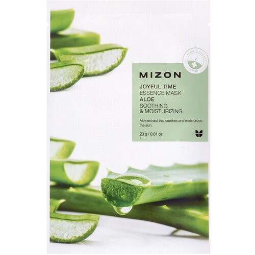 Тканевая маска для лица с экстрактом сока алоэ Mizon Joyful Time Essence Mask Aloe тканевая маска mizon joyful time essence mask green tea 23 гр