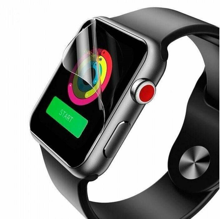 Гидрогелевая пленка Rock для Apple Watch Series 3 38mm ( 6 шт. плёнок) Матовая