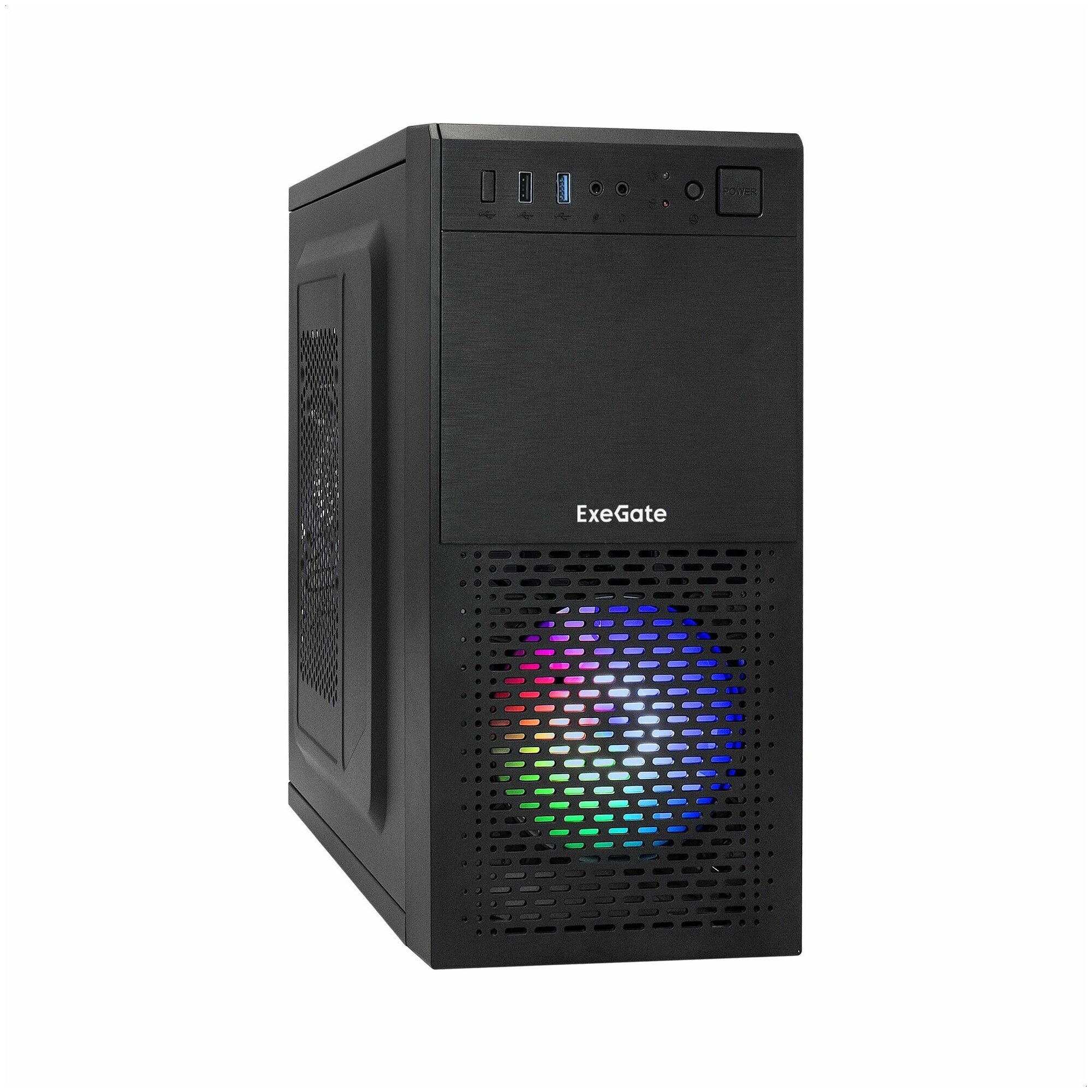 Корпус ExeGate Minitower mEVO-7807 без БП Black EX292981RUS