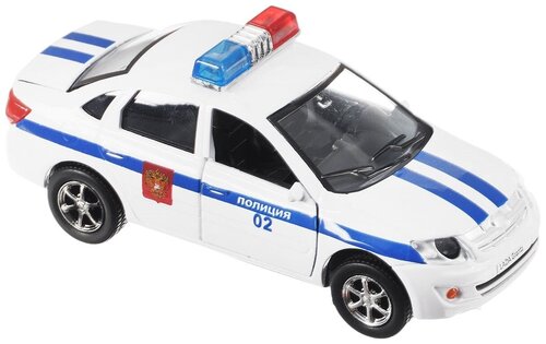 Легковой автомобиль ТЕХНОПАРК Lada Granta Полиция (SB-13-15-2) 1:43, 18 см, белый