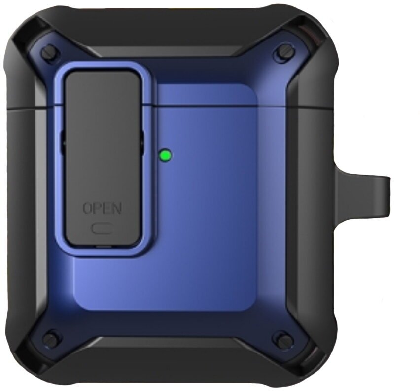 Чехол WiWU Mecha AirPods Case для AirPods 1 / 2 Black + Blue