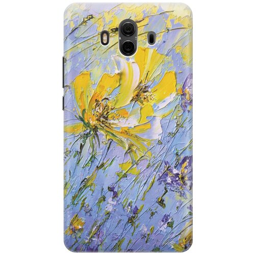 фото Re:pa накладка transparent для huawei mate 10 с принтом "желтое на синем"