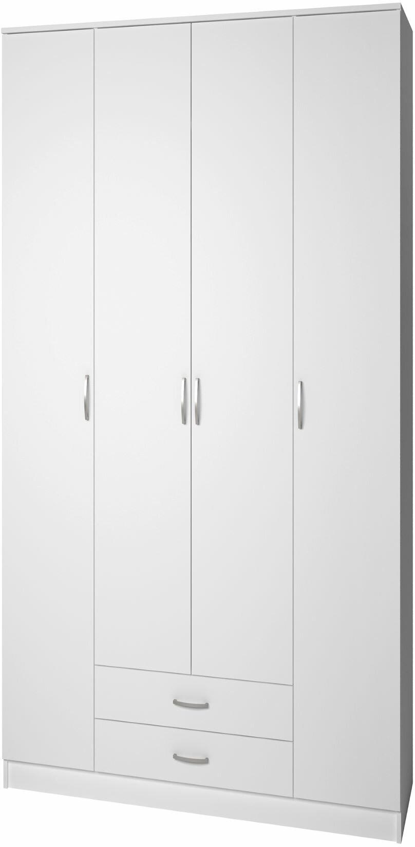Шкаф прямой Фреш-4-2, Белый, ящик, 1800x2000x500 мм