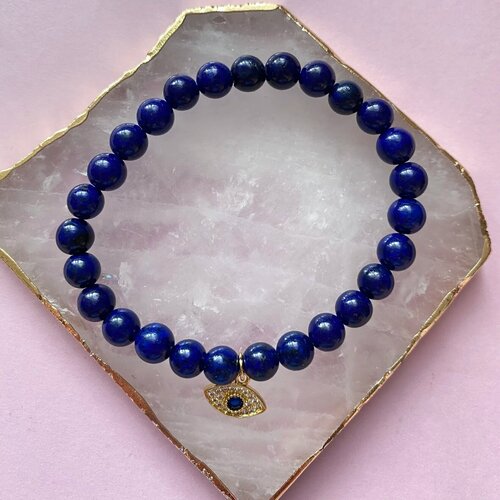 Браслет For crystals & love, размер 17.5 см, синий тираспольский леонид разум сердца знание интеллект и мудрость в суфизме