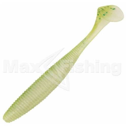 Силиконовая приманка для рыбалки Jackall Rhythm Wave 5,8 #chartreuse back shad, виброхвост на щуку, окуня, судака