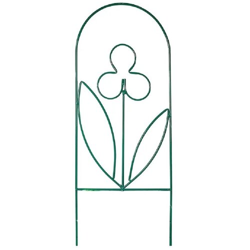 Шпалера садовая металлическая для растений (для сада) Цветок-2 зелёная малая, труба d=10мм. шпалера садовая металлическая сердце 130 х 35 см