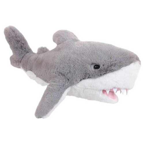 фото Мягкая игрушка abtoys акула серая, пушистая, 40 см, в дикой природе (m4969)