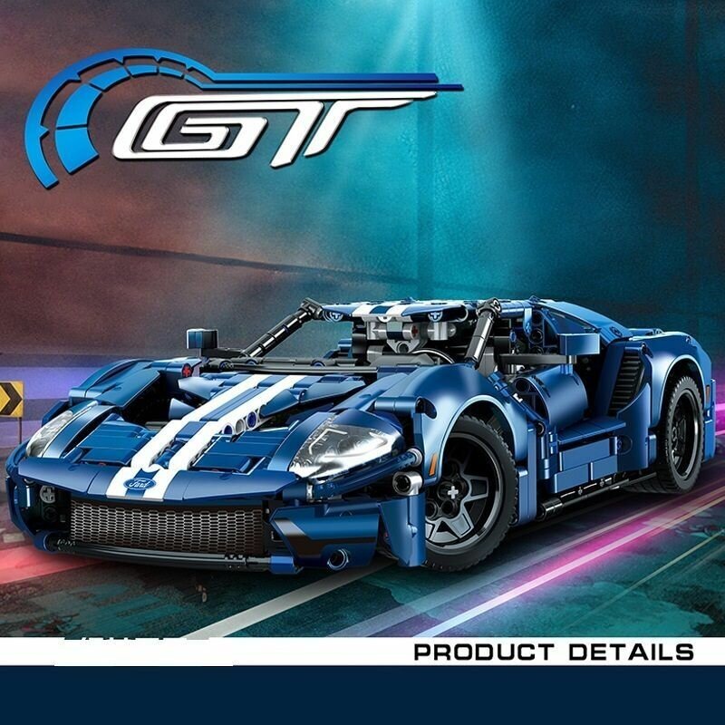 Конструктор Ford GT от Китайского производителя совместим с Lego Technic 42154 Форд GT