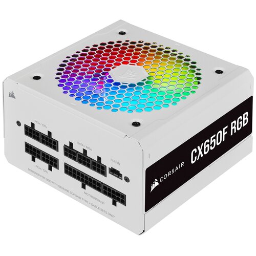 Блок питания Corsair CX650F RGB White CP-9020226-EU