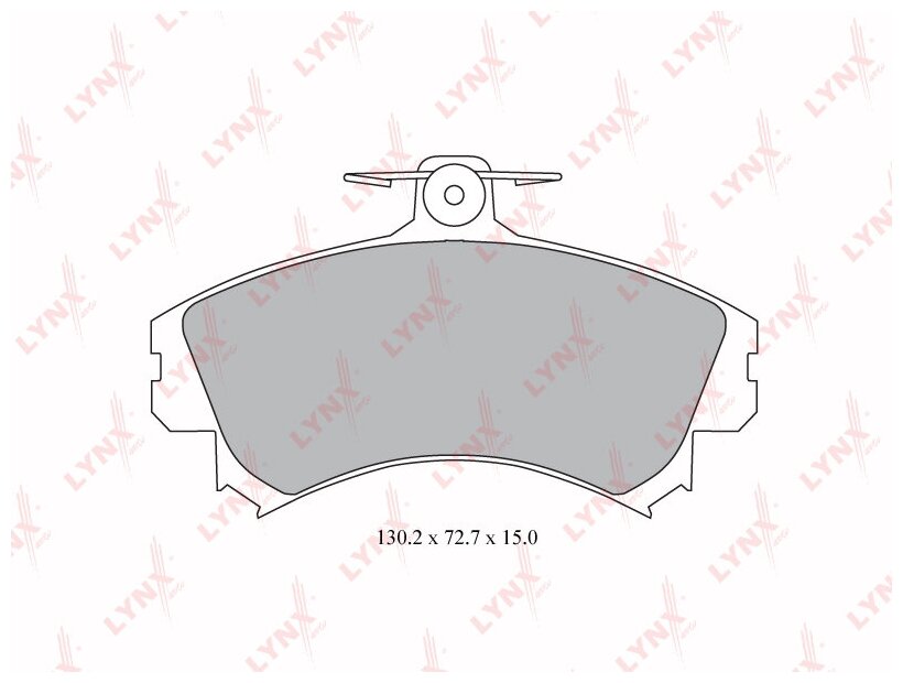 Колодки тормозные дисковые перед LYNXauto BD-5526