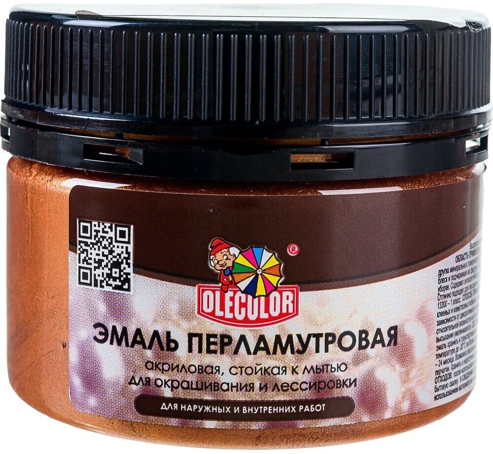 Olecolor Эмаль акриловая перламутровая универсальная бронза (0.1 кг) 4 4300006658 - фотография № 6