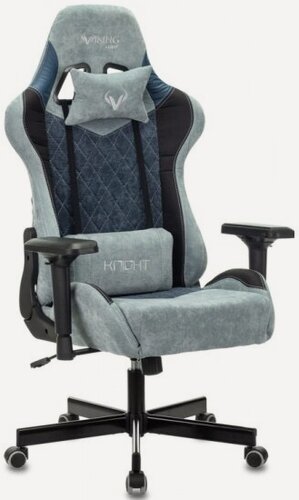 Изображение товара Кресло геймерское Zombie VIKING 7 KNIGHT BL FABRIC синий текстиль, VIKING 7 KNIGHT BL