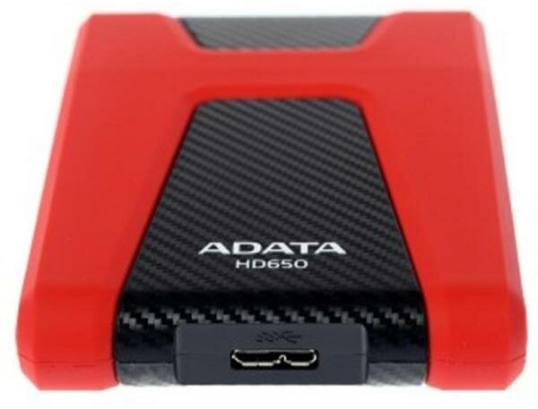 Внешний жесткий диск 2.5 1 Tb USB 3.1 USB Type A A-Data AHD650-1TU31-CRD красный