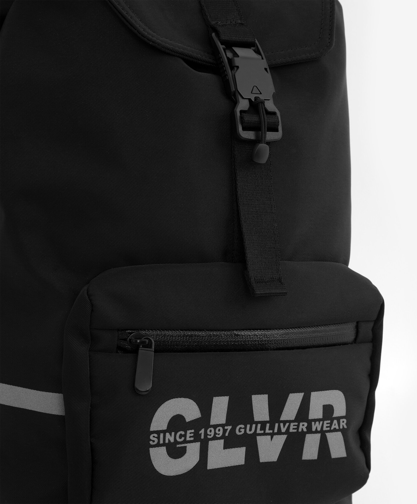 Рюкзак из влагостойкой плащовки черный Gulliver - фото №4