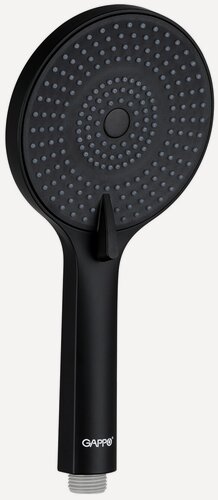 Изображение товара Лейка для душа Gappo G006 черный, 3 режима, пластик, покрытие PVD