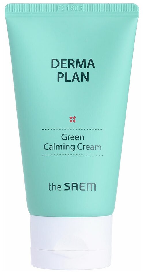 The Saem Derma Plan Green Calming Cream Крем для лица успокаивающий, 70 мл