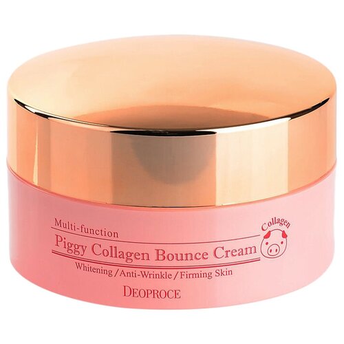 Deoproce Piggy Collagen Bounce Cream Крем для лица со свиным коллагеном, 100 мл