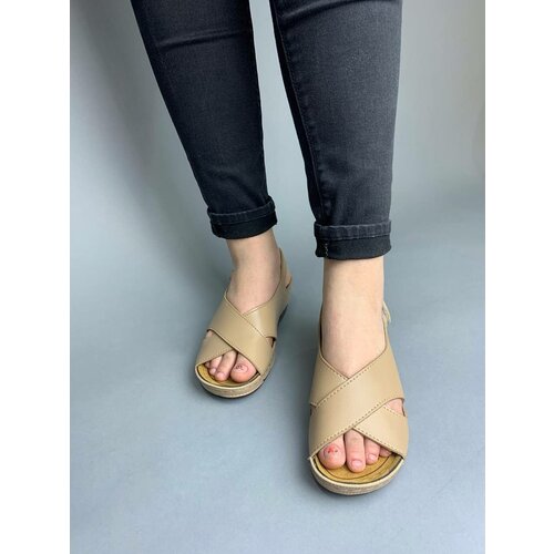 фото Босоножки gerchek, размер 38, бежевый