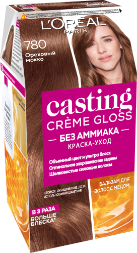 L'OREAL Casting Creme Gloss 254 мл 780 Ореховый мокко