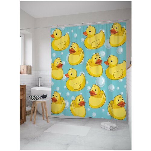 фото Штора для ванной joyarty мягкие уточки 180х200 (sc-4280)