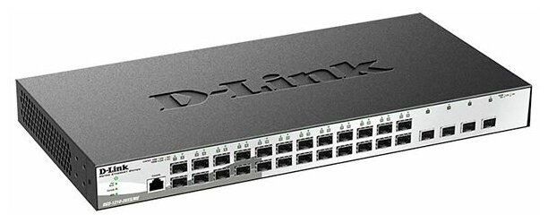 Управляемый L2 коммутатор D-Link DGS-1210-28XS/ME/B2A, 24x1000Base-X SFP, 4x10GBase-X SFP+