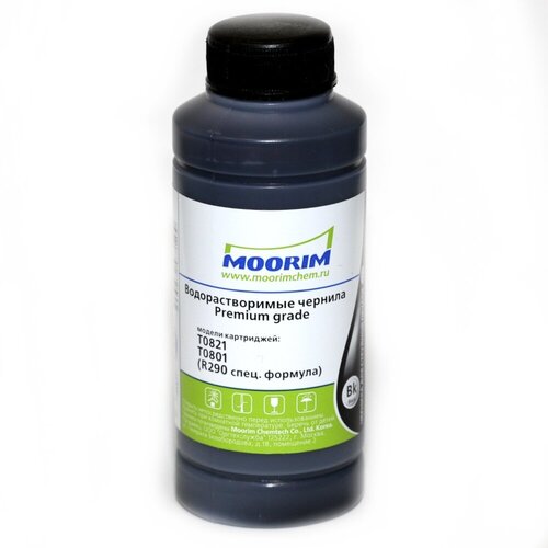 Чернила Moorim для Epson R290, P50, L800 специальная формула Premium Dye 100g Black