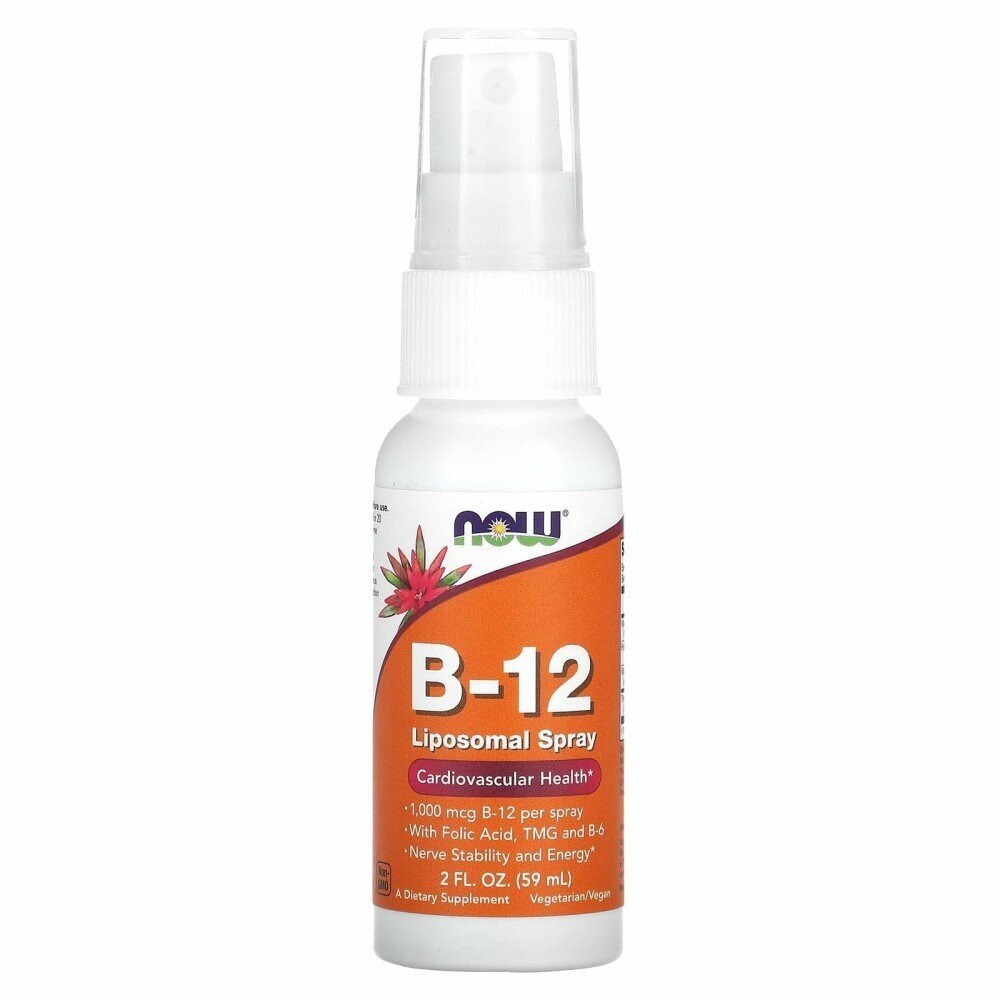 Спрей NOW B-12 Liposomal Spray, 100 г, 59 мл