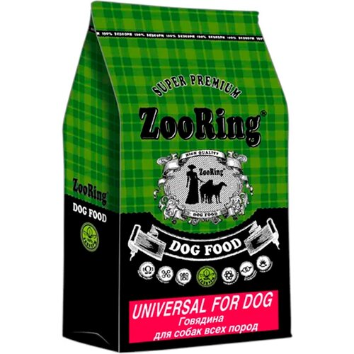 ZOORING UNIVERSAL FOR DOG для взрослых собак всех пород с говядиной и рисом (10 кг)