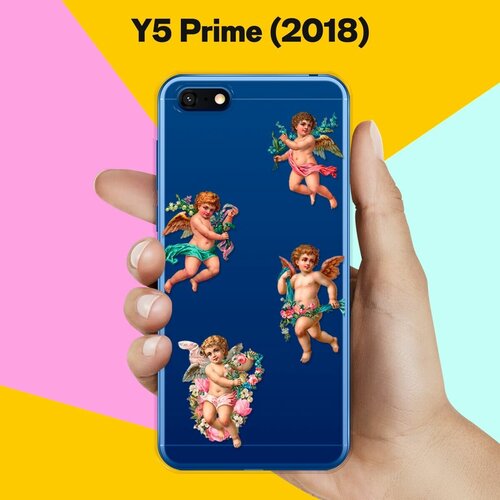 Силиконовый чехол Ангелочки на Huawei Y5 Prime (2018)