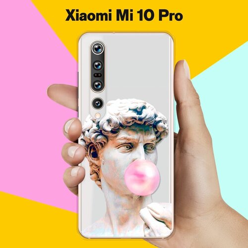 Силиконовый чехол Давид на Xiaomi Mi 10 Pro силиконовый чехол на xiaomi mi 10 pro сяоми ми 10 про карты черепа в капюшоне