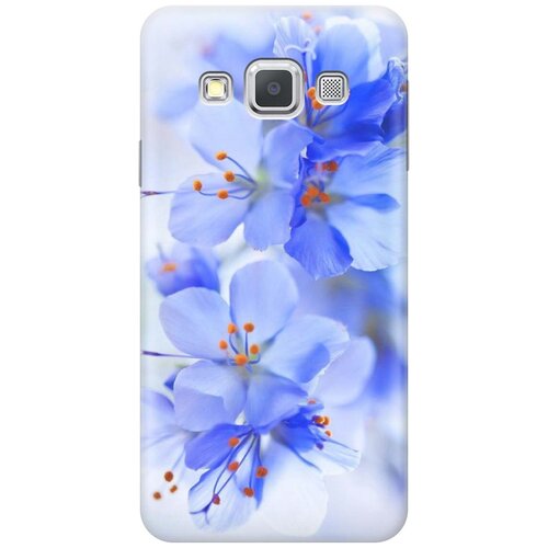 фото Cиликоновый чехол на samsung galaxy a3 / самсунг а3 с принтом "лазурные орхидеи" gosso