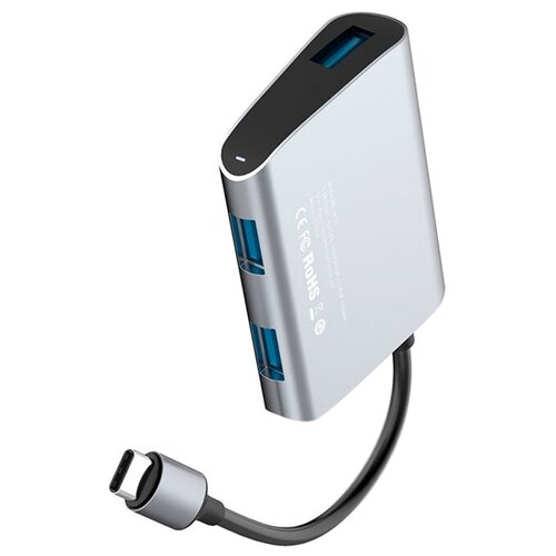 USB-концентратор Baseus Enjoyment series Type-C - 2xUSB 20USB 30 CATSX-A0G разъемов 3 gray 68700₽