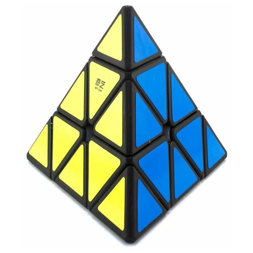 Головоломка QiYi MoFangGe QiMing A Pyraminx (с наклейками) подарочный комплект для спидкубинга пирамидка подставка мешочек qiyi mofangge pyraminx qiming цветной пластик