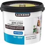 Краска для стен и потолков Luxens база A 5 л - изображение